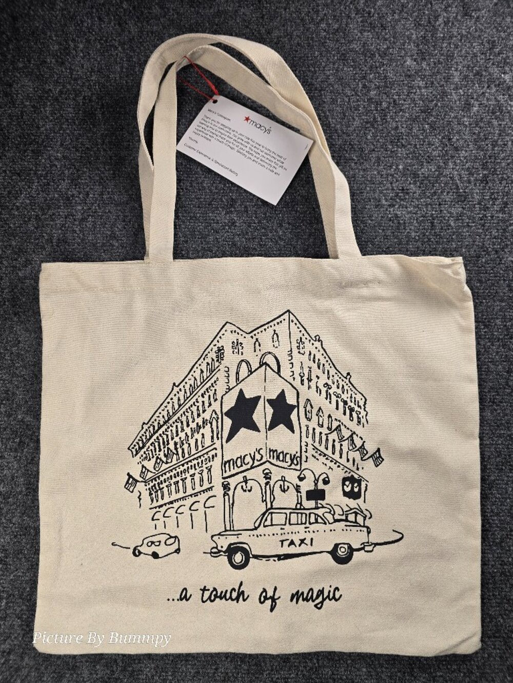 Macy's canvas tote bag